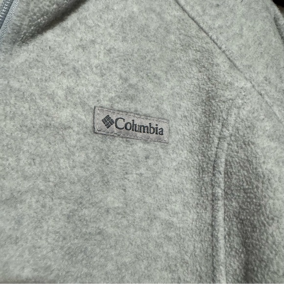 Columbia Fleece Full Zip Light Gray Jacket Size XL - Picture 6 of 10
